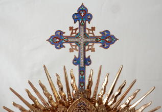 Ornate French Antique Gothic Silver Monstrance
